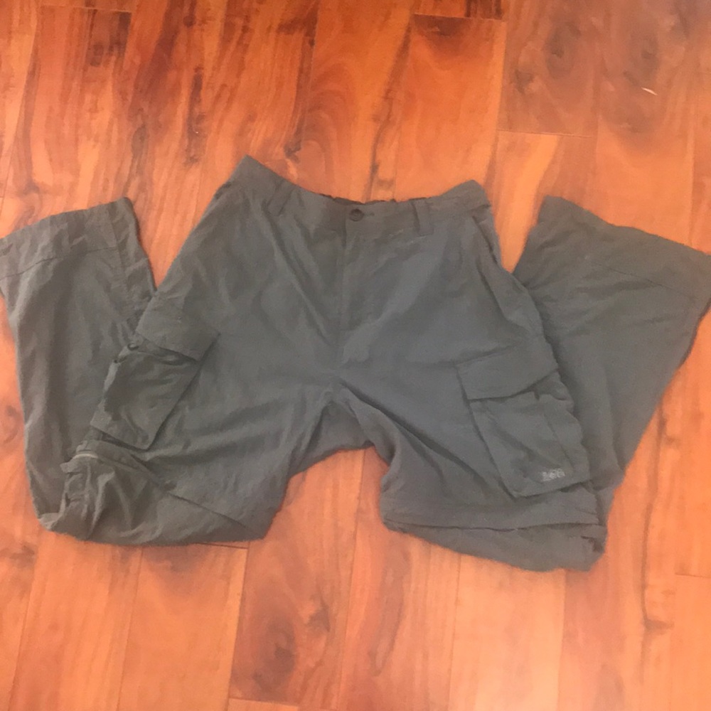 REI Convertible Pants Men’s Large 32/L Gray